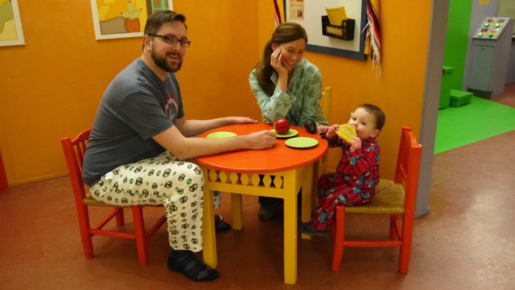 Pajama Day  Foote Family In Cafe